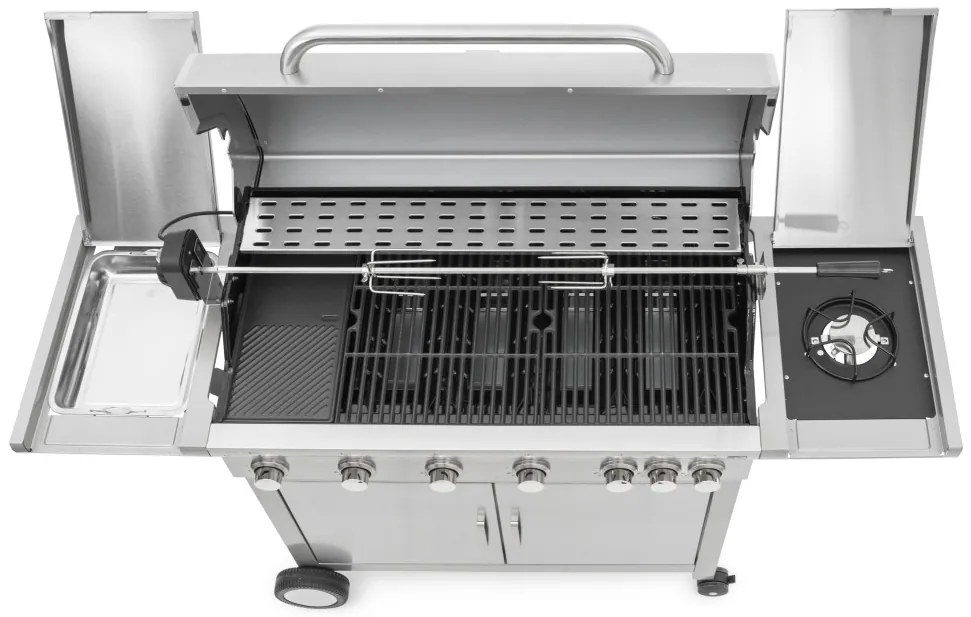 G21 Mexico BBQ Premium line gázgrill, 7 égőfej + ajándék nyomáscsökkentő