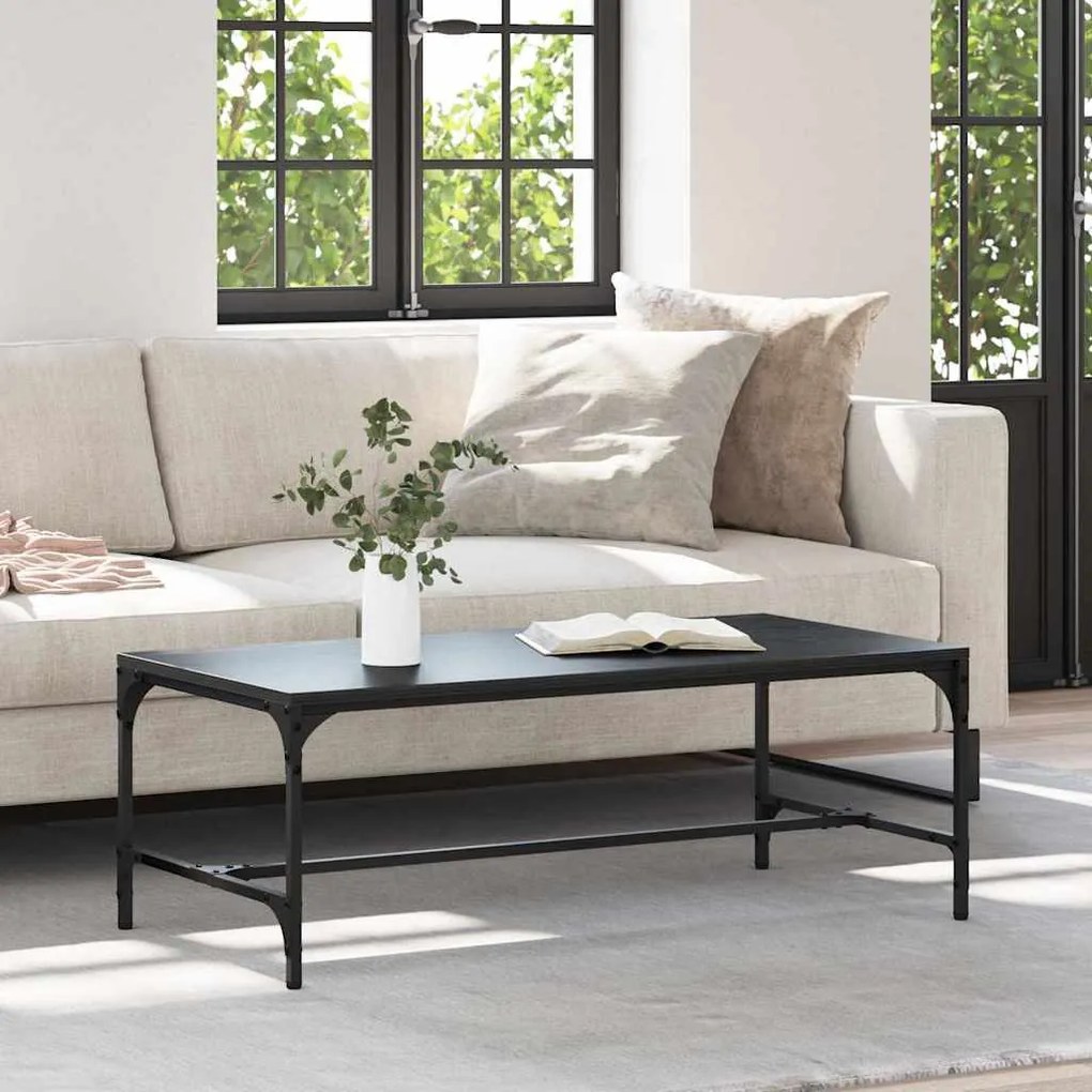 Dohányzóasztal Fekete tölgy 100 x 50 x 35 cm Faanyag