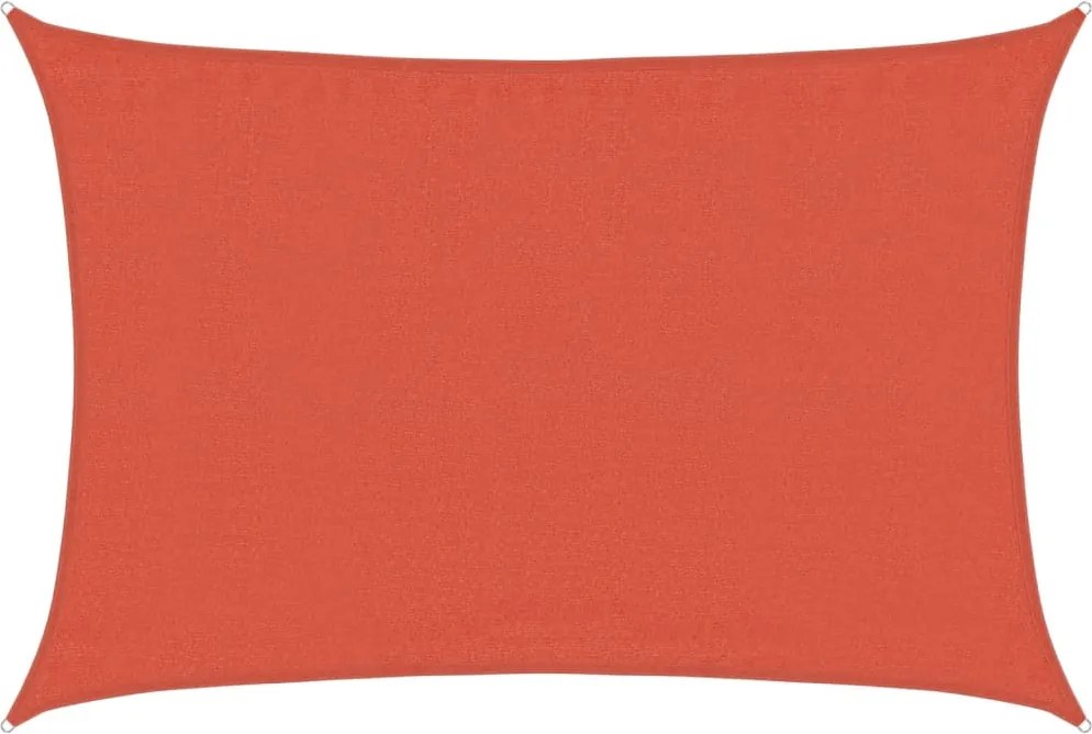 vidaXL terrakotta négyszögletű HDPE napvitorla 160 g/m² 3,5x5 m