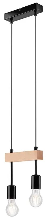 ORAZIO függeszték 2xE27/60W/230V, kábellel