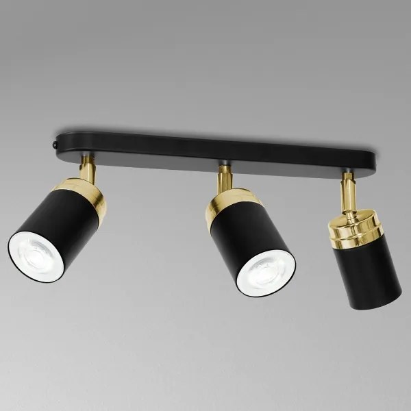 Spotlámpa RENO 3xGU10/8W/230V fekete/arany