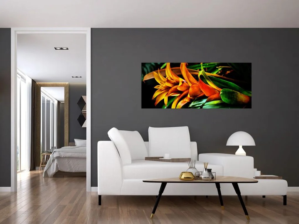 Narancssárga csokor képe (120x50 cm)