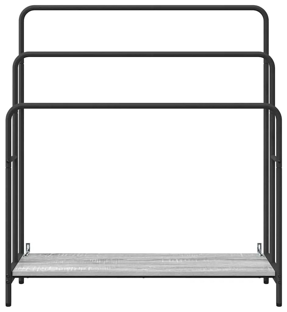 Ruhaszárító polcokkal Szürke sonoma 90 x 30 x 100.5 cm Faanyag