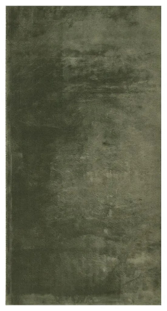 HUARTE erdőzöld rövid szálú puha és mosható szőnyeg 60 x 110 cm