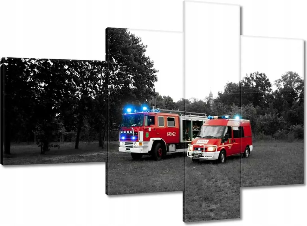 Vászonkép 100x70 Tűzoltóság