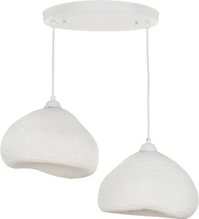 Brilagi - Kábeles függőlámpa WABI SABI 2xE27/40W/230V átm. 45 cm fehér