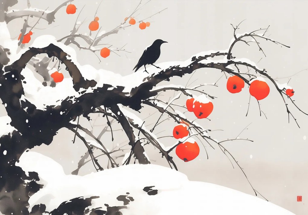 Poszter 66,5x46,5cm Keleti akvarell