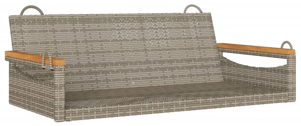 vidaXL szürke polyrattan hintapad 109 x 62 x 40 cm