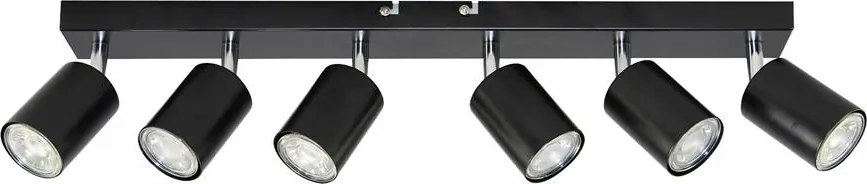 Doa Sp 6, fali-mennyezeti lámpatest, GU10 max. 6x50W, IP20, fekete