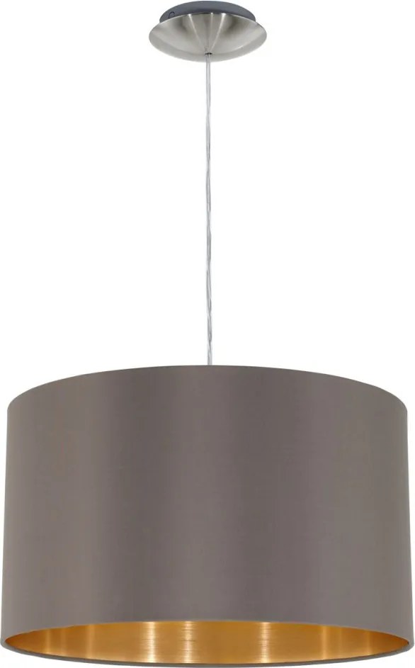 EGLO 31603 MASERLO Ernyős Függesztett Lámpa Cappucino, Nikkel, Arany E27 IP20