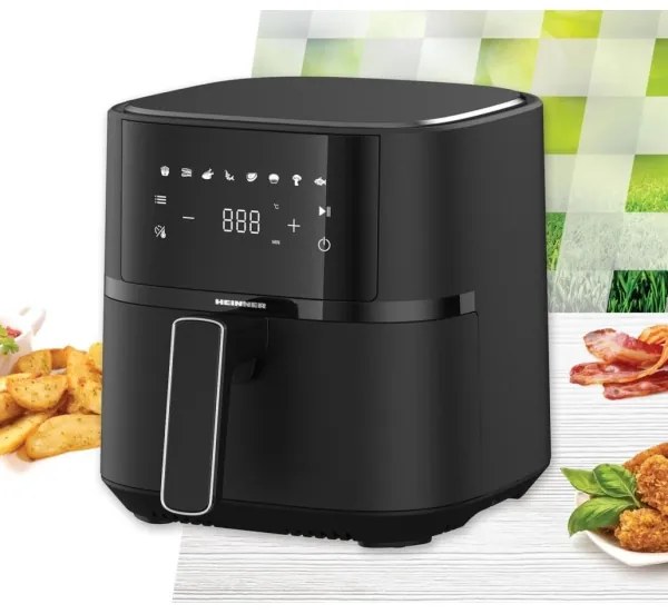 Heinner HAF-B4BK1500 - Forrólevegős fritőz 4 l 1500 W/230 V fekete