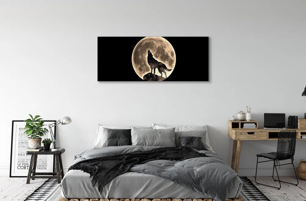 Canvas képek farkas hold 140x70 cm