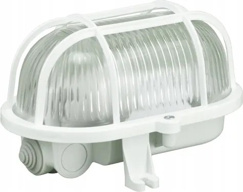 Csatorna lámpatest műanyag hálóval OWAL60 60W fehér Pawbol D.3151