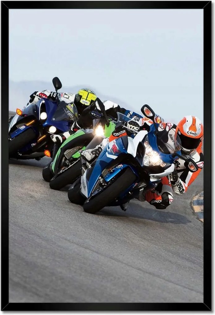 Poszterek keretben 40x60 Versenyzők Motorok Motorkerékpárok