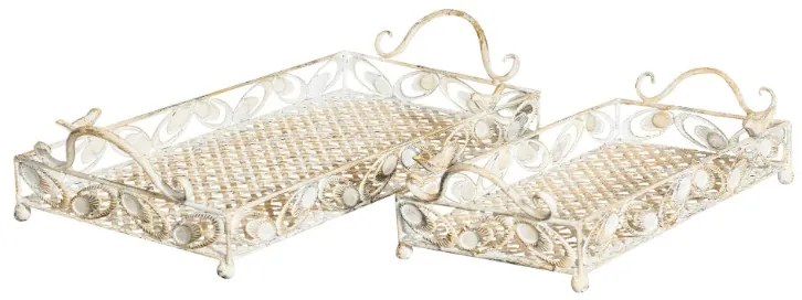 Vintage fém tálca (2 db)