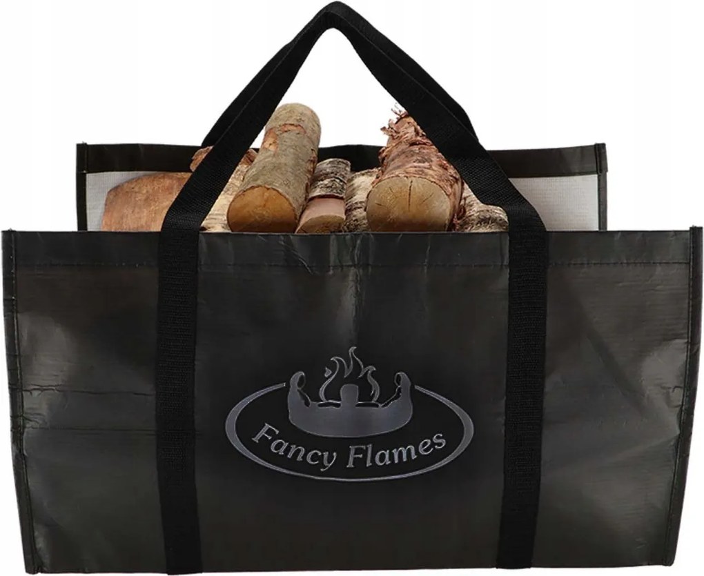 Kandalló fa táska fekete rPET 20l Kandalló kiegészítők Esschert Eko