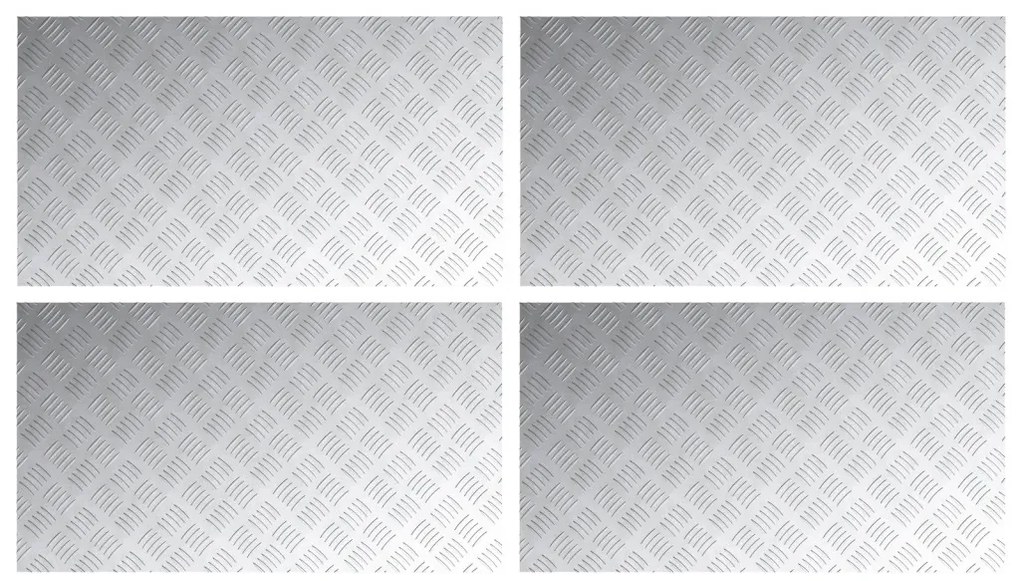 Alumínium Rácsos Lemezek 4 db Csúszásmentes 90x50 cm