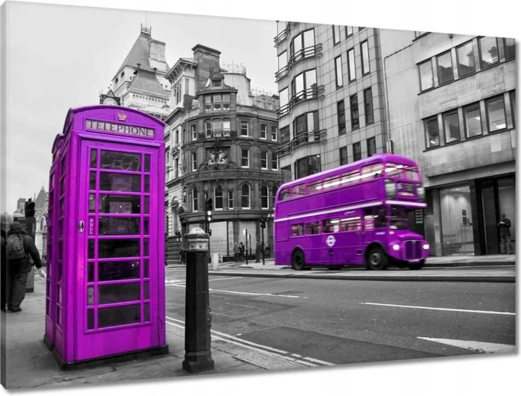 Vászonkép 90x60 London busz
