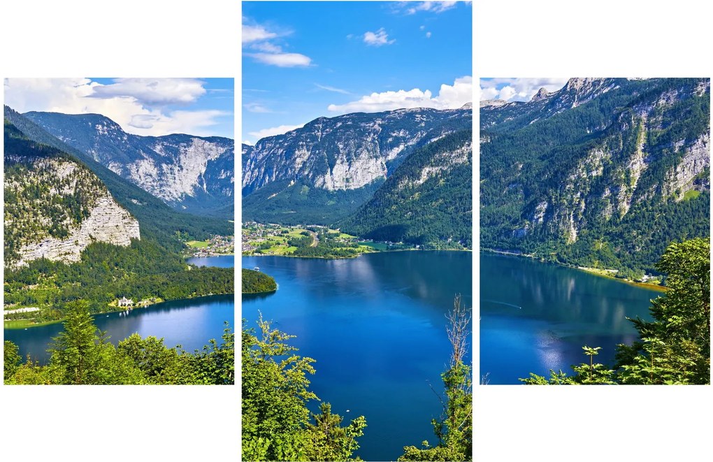 Kép - Hallstatt tó, Hallstatt, Austria (90x60 cm)