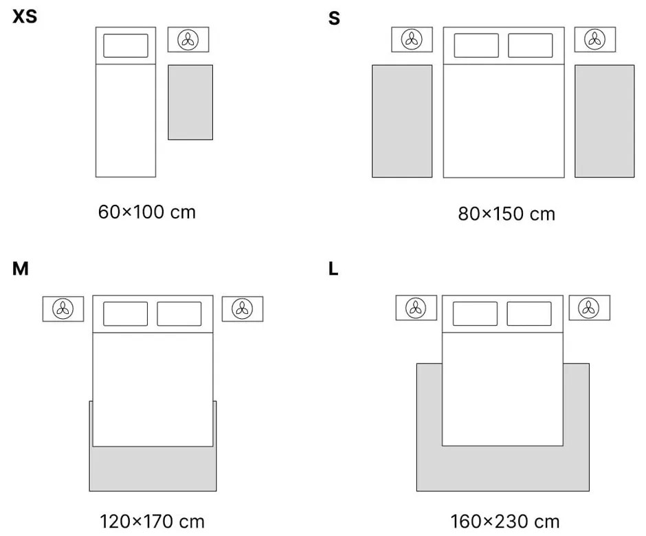 Krémszínű szőnyeg 60x120 cm Super Teddy – Think Rugs