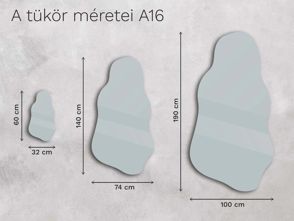 Organikus tükör LED világítással A16