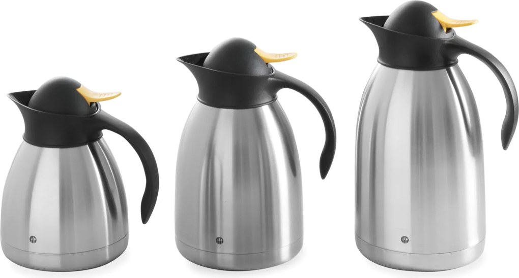 Termosz Thermo Teáskanna Acél Duplafalú Acél 1L