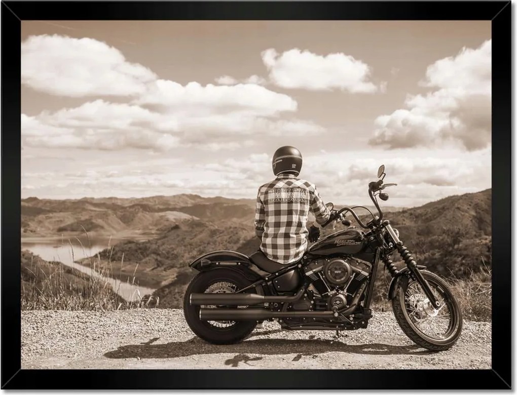 Poszterek keretben 40x30 Harley Davidson Motorkerékpár