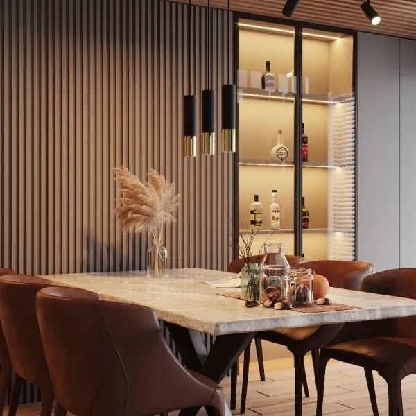 Sollux SL.0953 - Csillár zsinóron LOOPEZ 2xGU10/10W/230V fekete/arany