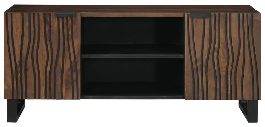 TV Szekrény, 105 x 33.5 x 46 cm, tömör mangófából készült.