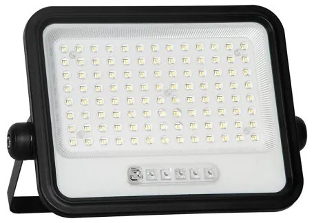LED dimmelhető napelemes reflektor LED/200W/3,2V IP65 10000 mAh fekete + távirányító