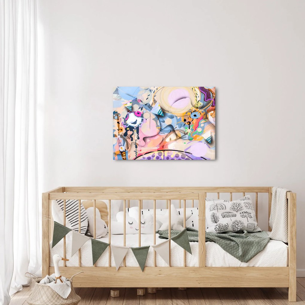 Kép - mesebeli absztrakció (70x50 cm)