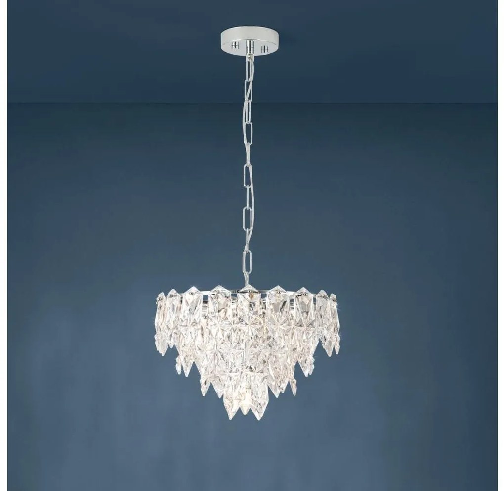 Eglo 39723 - Csillár láncon CARVARIO 7xE14/40W/230V