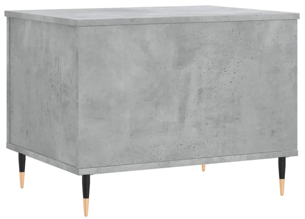 Betonszürke szerelt fa dohányzóasztal 60 x 44,5 x 45 cm