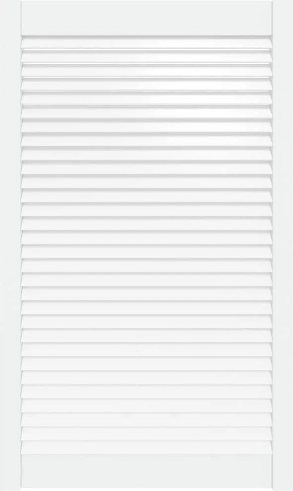 vidaXL fehér tömör fenyőfa lamellás szekrényajtó 99,3 x 59,4 cm