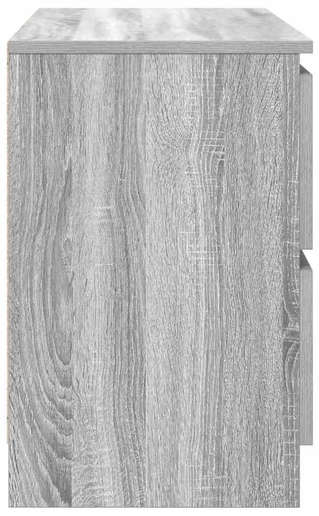 szürke sonoma színű szerelt fa TV-szekrény 80x35x54 cm