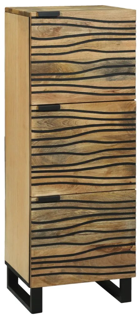 Highboard - 40x33.5x110 cm Tömör Mangófából