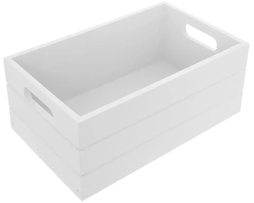 Orion fadoboz, fehér, 36 x 26 x 15 cm, L
