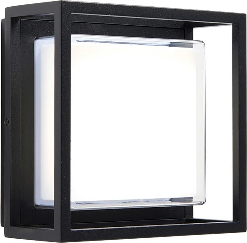 ENDON 80546 FRAME Modern Kültéri Fali Lámpa Fekete LED IP44