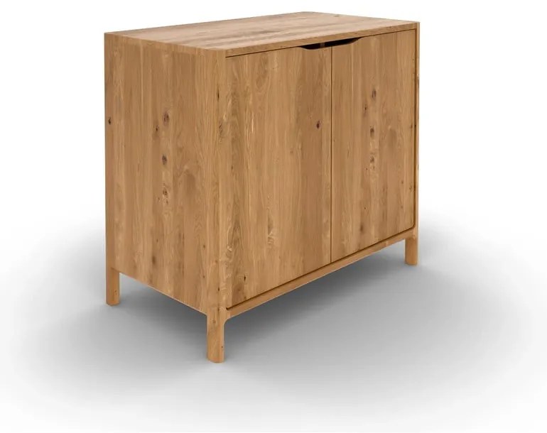 Natúr színű tölgyfa szekrény 95x80 cm Twig – The Beds