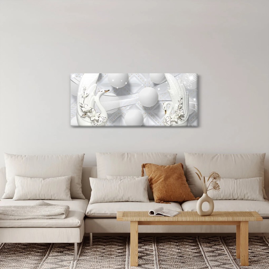 Kép - Aranyhattyú a vízen (120x50 cm)