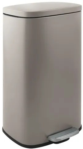 Spirella Spirella pedálos szemetes akira matt szürke-barna acél soft-close 50 l 10.21571