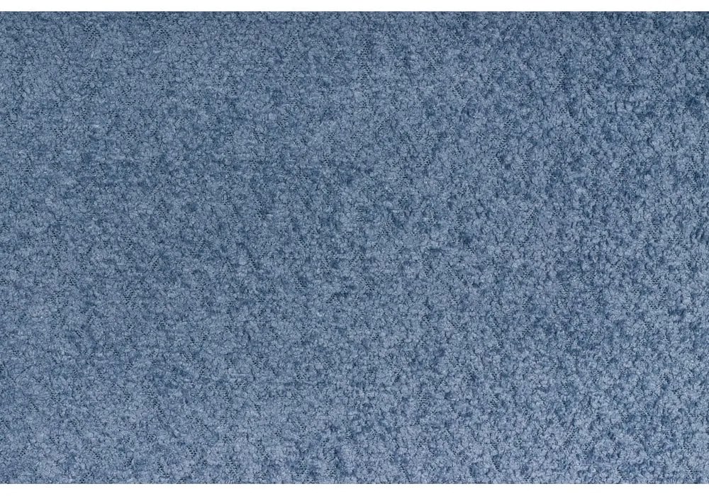 Kék kárpitozott franciaágy ágyráccsal 160x200 cm Tina – Ropez