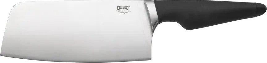 Konyhai bárd nagy éles 18 cm rozsdamentes acél Ikea Vörda fekete