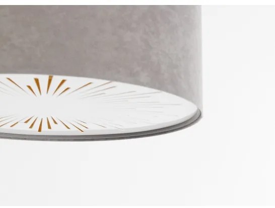 Mennyezeti lámpa RAYS 2xE27/60W/230V átm. 40 cm szürke