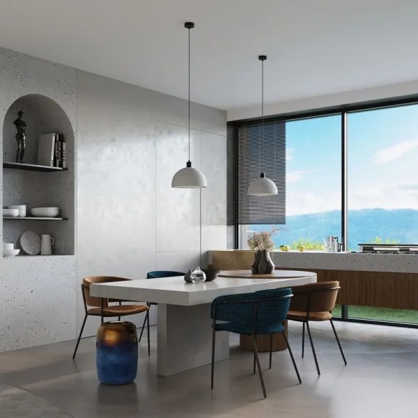 Sollux SL.0847 - PABLITO 1xE27/60W/230V beton mennyezeti lámpa kábellel