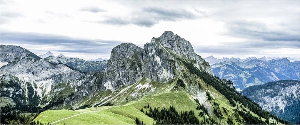 Kép - hegycsúcsok (120x50 cm)