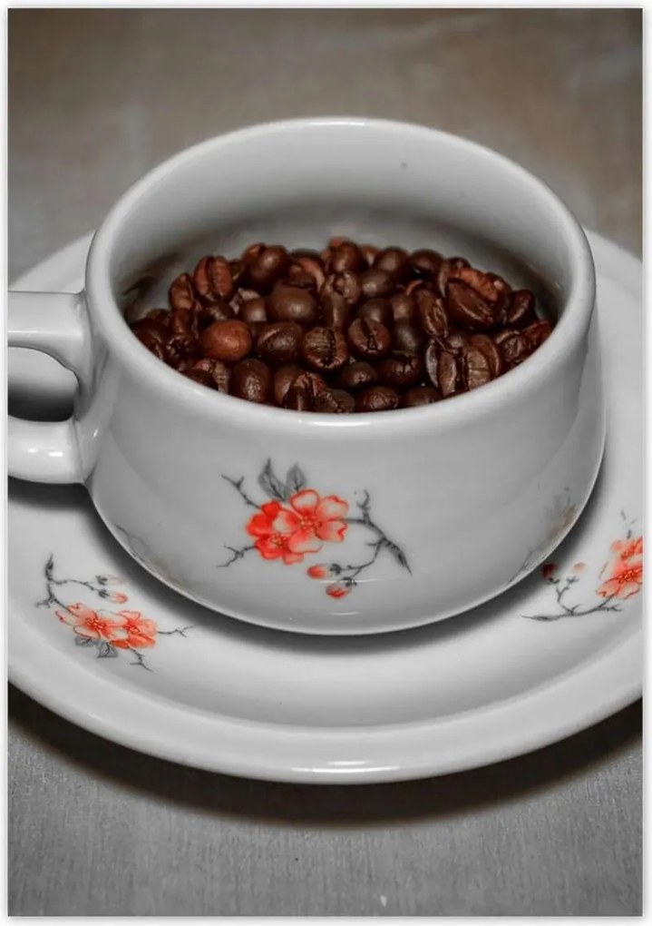 Poszterek 70x100 Kávébabok egy csészében