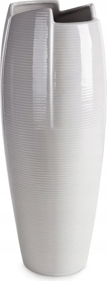 Dekorációs váza 18X46 hamvas csillogó dolomit