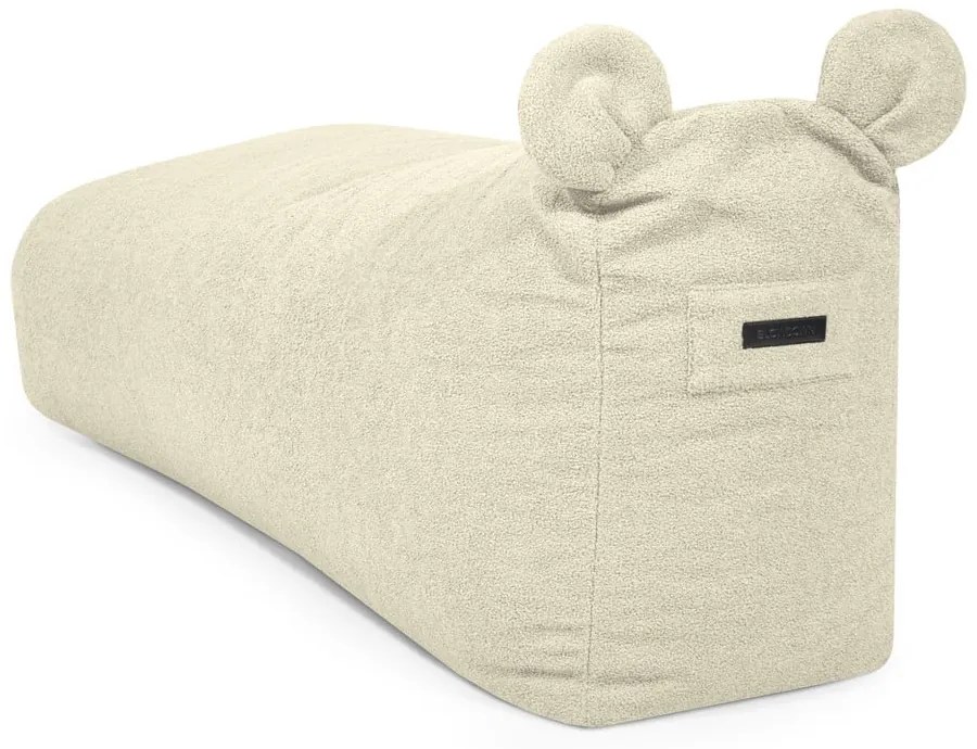 Világosszürke buklé gyerek babzsákfotel Snug 130 Bear – SLOWDOWN