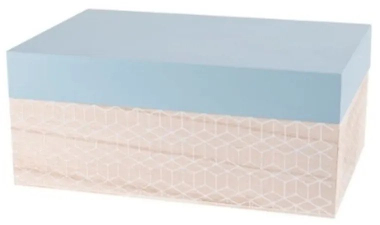 Nordic tárolódoboz, kék fa